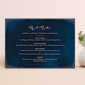 "tiny dots" - Menus in Sapphire by Erin Deegan - Front