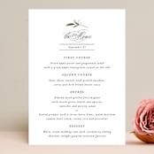 "Adorned Ampersand" - Menus in Cotton by Jennifer Postorino - Front