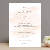 "Sophisticated script" - Menus in Blush by Hooray Creative - Front
