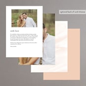 "Sophisticated script" - Menus in Blush by Hooray Creative - Back of Card Options
