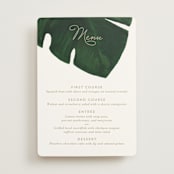 "Palm" - Menus in Classic Palm by Kaydi Bishop - Front