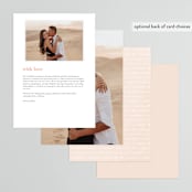 "Simply Perfect" - Menus in Blush by Brianne Larsen - Back of Card Options