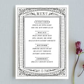 "Ink Detailing Frame" - Menus in Ink by Shiny Penny Studio - Front