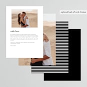 "Downtown" - Menus in Onyx by Lauren Chism - Back of Card Options