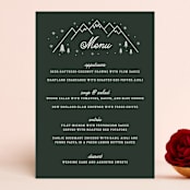 "Adventurous" - Menus in Forest by Sarah Brown - Front