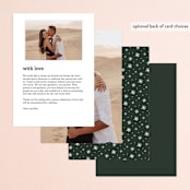 "Adventurous" - Menus in Forest by Sarah Brown - Back of Card Options