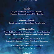"Indigo Sea" - Menus in Ocean by Kelly Schmidt - Detail