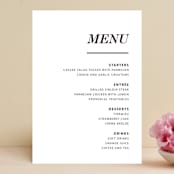 "Slanted" - Menus in Noir by Drango Design - Front