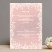 "Summer Bliss" - Menus in Blush by Grace Kreinbrink - Front