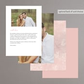 "Summer Bliss" - Menus in Blush by Grace Kreinbrink - Back of Card Options