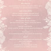 "Summer Bliss" - Menus in Blush by Grace Kreinbrink - Detail