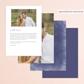 "feathers & florals" - Menus in Dusk by Olivia Raufman - Back of Card Options