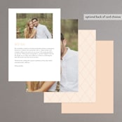"Today & Always" - Menus in Peach by Stacey Meacham - Back of Card Options