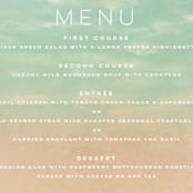"Postcard from the Desert" - Menus in Sunset by Pink House Press - Detail