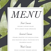 "Watercolor Leaf" - Menus in Porcelain by Hanna M - Detail