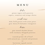 "Amore" - Menus in Sunset by Susan Moyal - Detail
