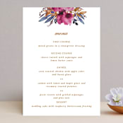 "Fall romance" - Menus in Jewelled by Creo Study - Front
