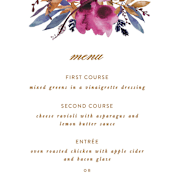 "Fall romance" - Menus in Jewelled by Creo Study - Detail