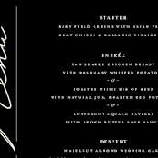 "Apeiron" - Menus in Ebony by GeekInk Design - Detail