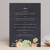 "botanica" - Menus in Midnight by Griffinbell Paper Co. - Front