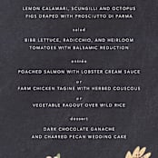 "botanica" - Menus in Midnight by Griffinbell Paper Co. - Detail