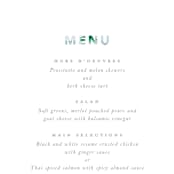 "Sea Glass" - Menus in Ocean by Hudson meet Rose - Detail