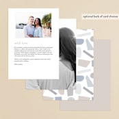 "The Minimalist" - Menus in Air by lulu and isabelle - Back of Card Options