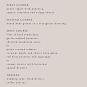 "The Minimalist" - Menus in Air by lulu and isabelle - Detail
