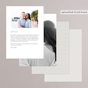 "Simply Grand" - Menus in Dove by Hooray Creative - Back of Card Options