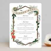 "Nature's Crest" - Menus in Forest by Paper Sun Studio - Front