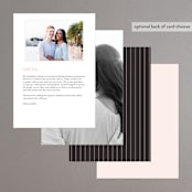 "Simply Framed" - Menus in Blush by Maddy Hague - Back of Card Options