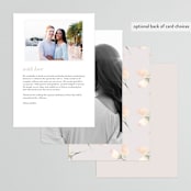 "Romantic Eucalyptus" - Menus in Sage by Petra Kern - Back of Card Options