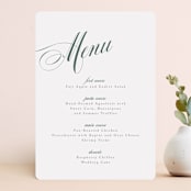 "Roman Shade" - Menus in Evergreen by Carrie ONeal - Front
