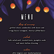 "Fire and Ice" - Menus in Fire by Jessica Corliss - Detail