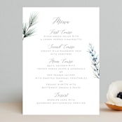 "Winterelle" - Menus in Cornflower by Petra Kern - Front