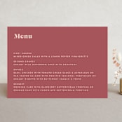 "headline" - Menus in Rust by Melissa Egan of Pistols - Front