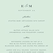 "Cascading Florals" - Menus in Rouge by Leah Bisch - Detail