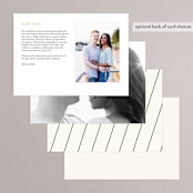 "Angled" - Menus in Onyx by GeekInk Design - Back of Card Options