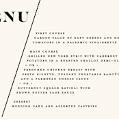 "Angled" - Menus in Onyx by GeekInk Design - Detail