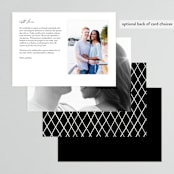 "Timeless" - Menus in Taupe by Leah Bisch - Back of Card Options