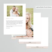 "Adora" - Menus in Dawn by Leah Bisch - Back of Card Options