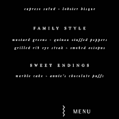 "Adora" - Menus in Dawn by Leah Bisch - Detail