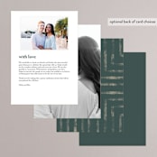 "Simply Modern" - Menus in Jade by Something Noir - Back of Card Options