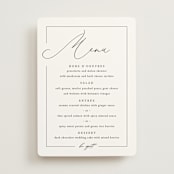 "Love Story" - Menus in Alabaster by Liz Conley - Front