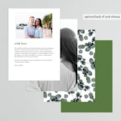 "Side Swept" - Menus in Navy by Susan Moyal - Back of Card Options