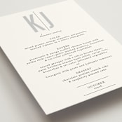 "Monumental" - Menus in Cotton by Jessie Steury - Detail