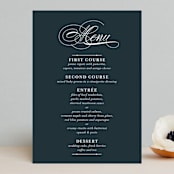 "Traditional" - Menus in Navy by lena barakat - Front