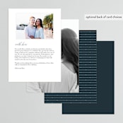 "Traditional" - Menus in Navy by lena barakat - Back of Card Options