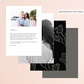 "Swept Away" - Menus in Pearl by Jennifer Postorino - Back of Card Options