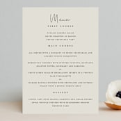 "sweet sweet elegance" - Menus in Dutch Cream by frances mathys - Front